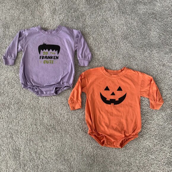 Caden Lane Halloween Baby Toddler Bubble Rompers (18-24 months) - Picture 1 of 6